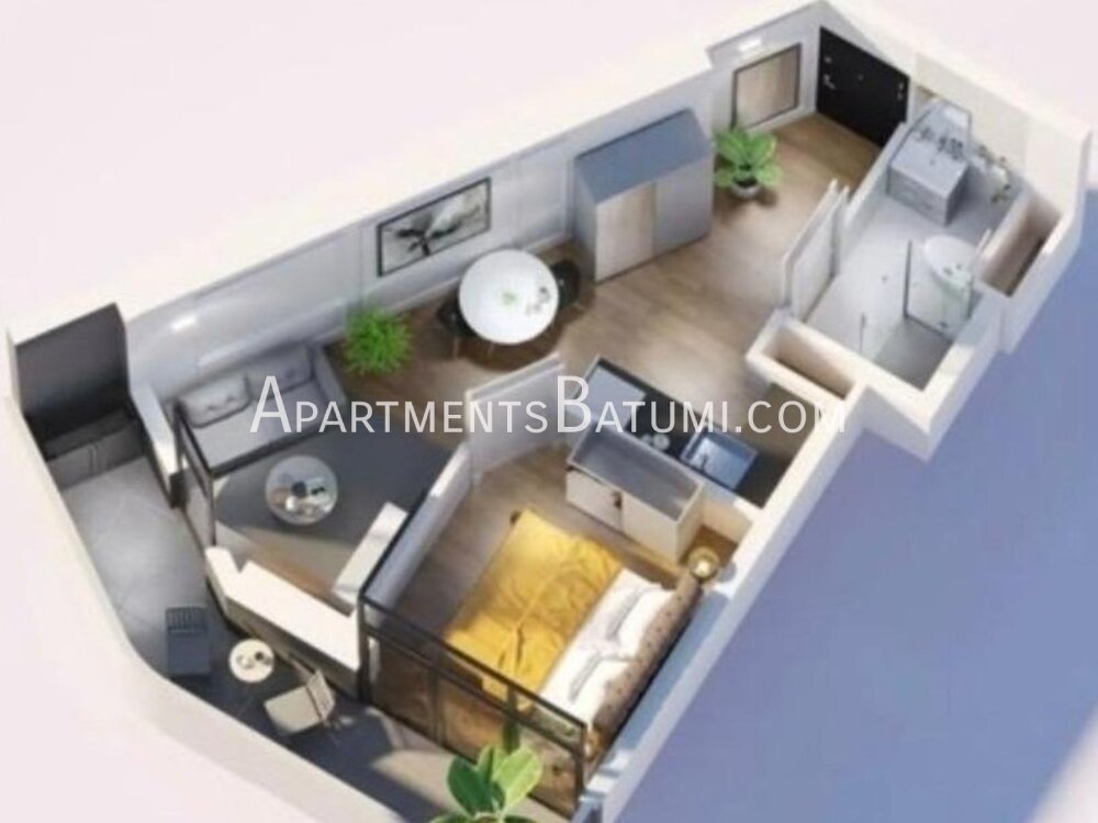Продажа 1+1 36 м² на Элиава